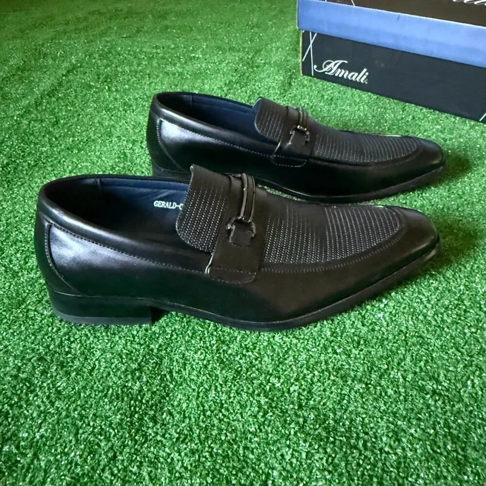 Amalfi Men's Black Slip-On Loafers